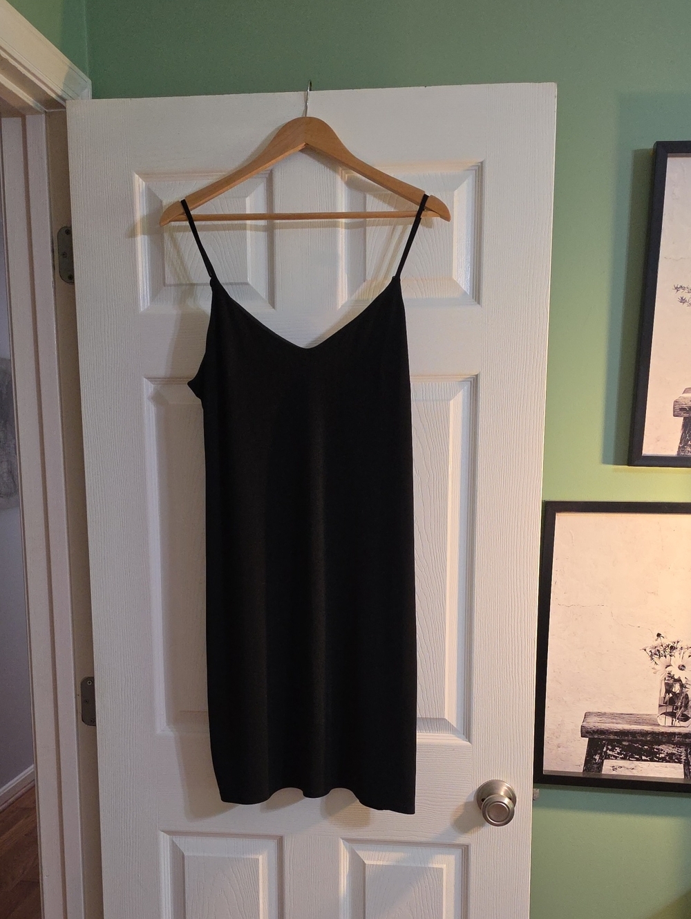 Express Black Mini Slip Dress